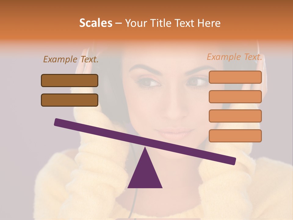 Purple Listen Music PowerPoint Template