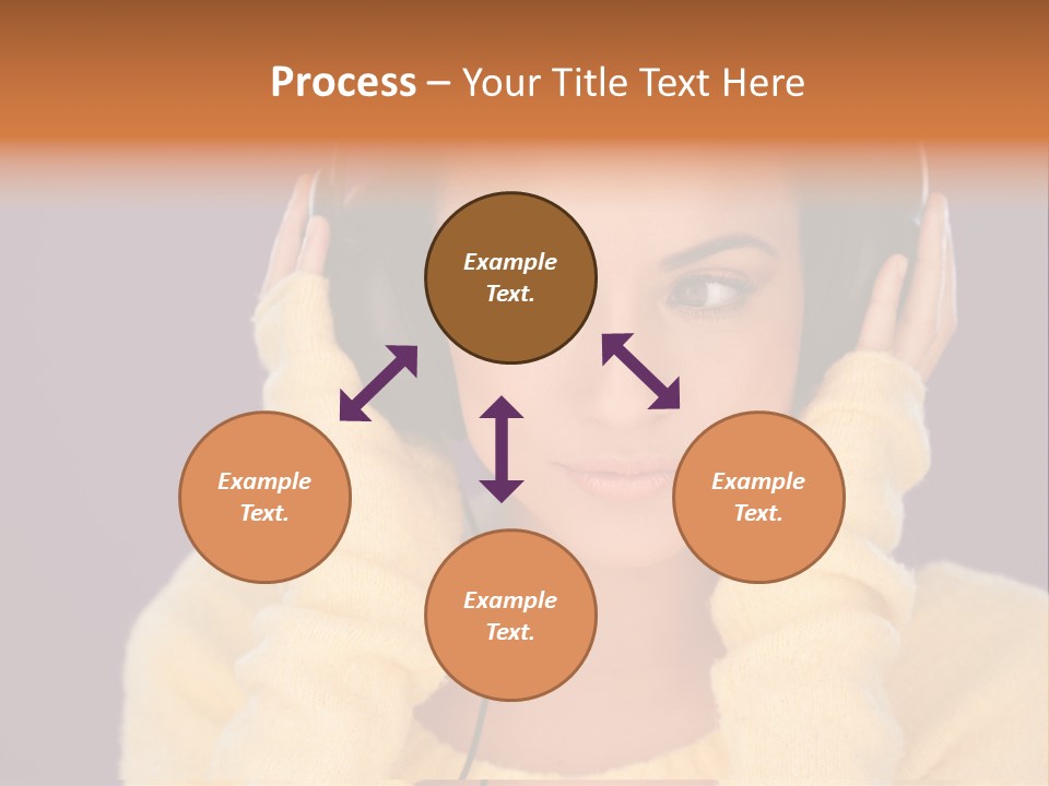 Purple Listen Music PowerPoint Template