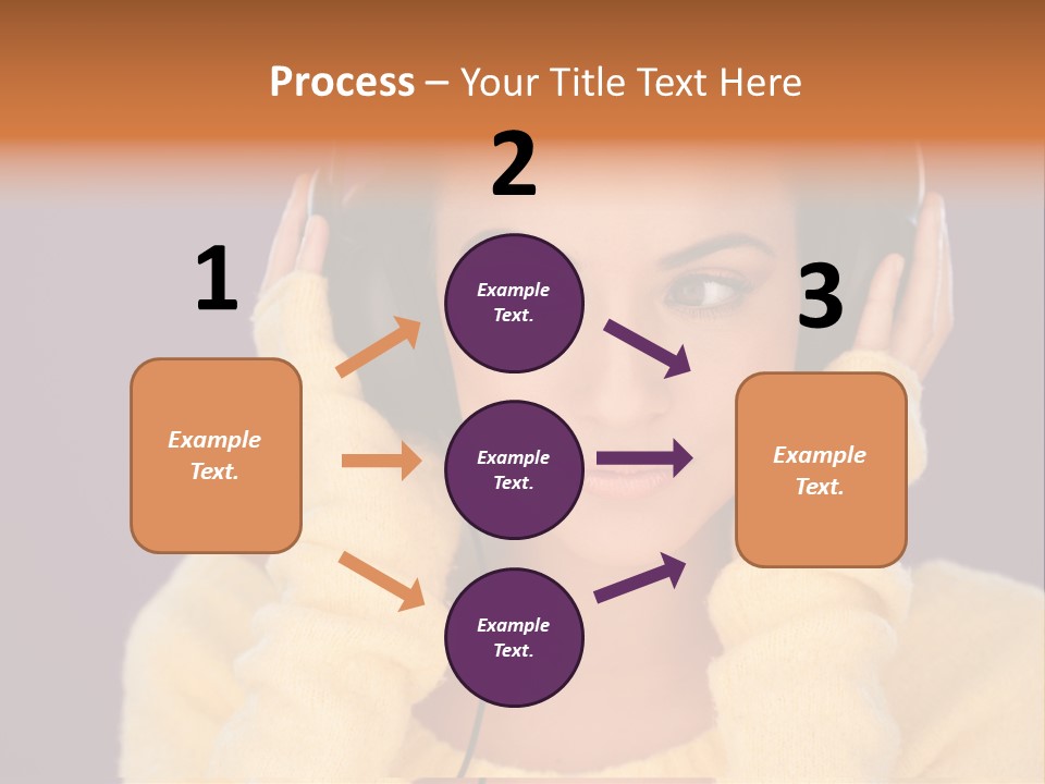 Purple Listen Music PowerPoint Template