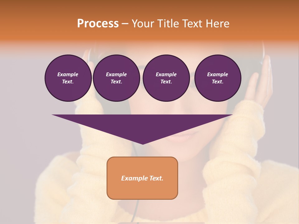 Purple Listen Music PowerPoint Template