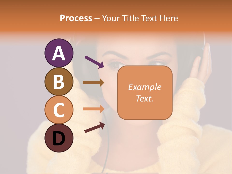 Purple Listen Music PowerPoint Template