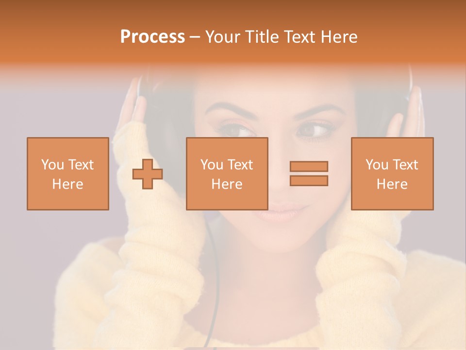 Purple Listen Music PowerPoint Template