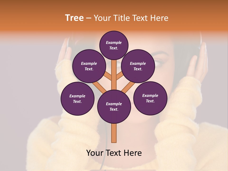 Purple Listen Music PowerPoint Template