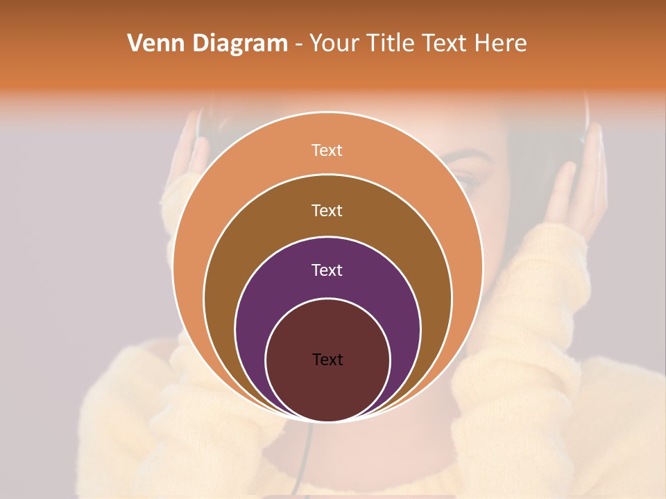 Purple Listen Music PowerPoint Template