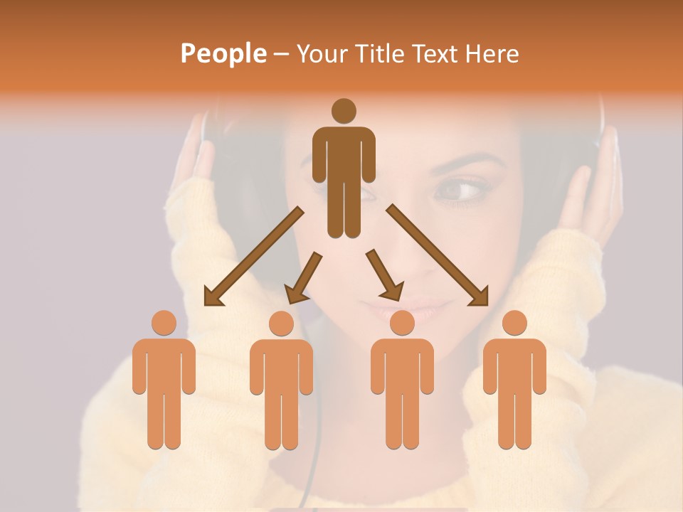 Purple Listen Music PowerPoint Template