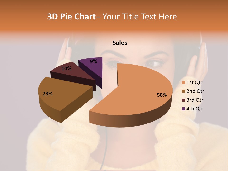 Purple Listen Music PowerPoint Template