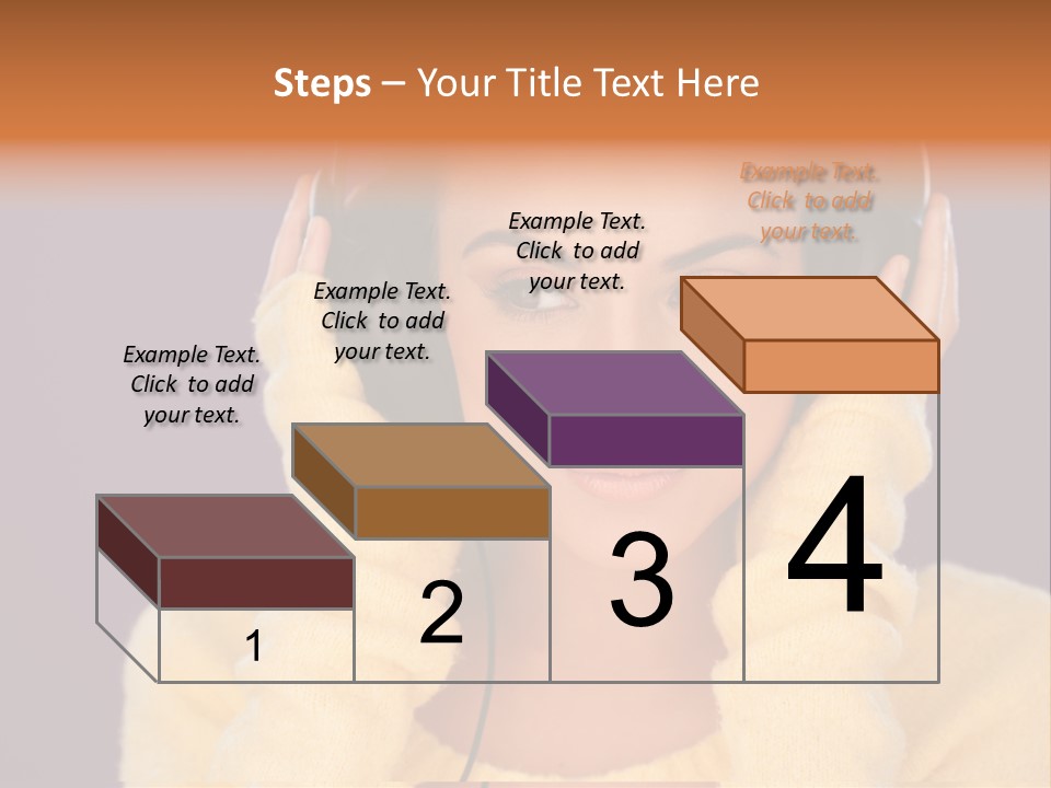 Purple Listen Music PowerPoint Template