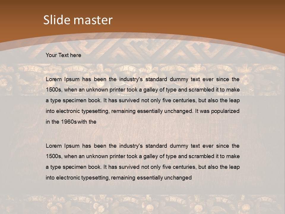 Retro Background Old PowerPoint Template