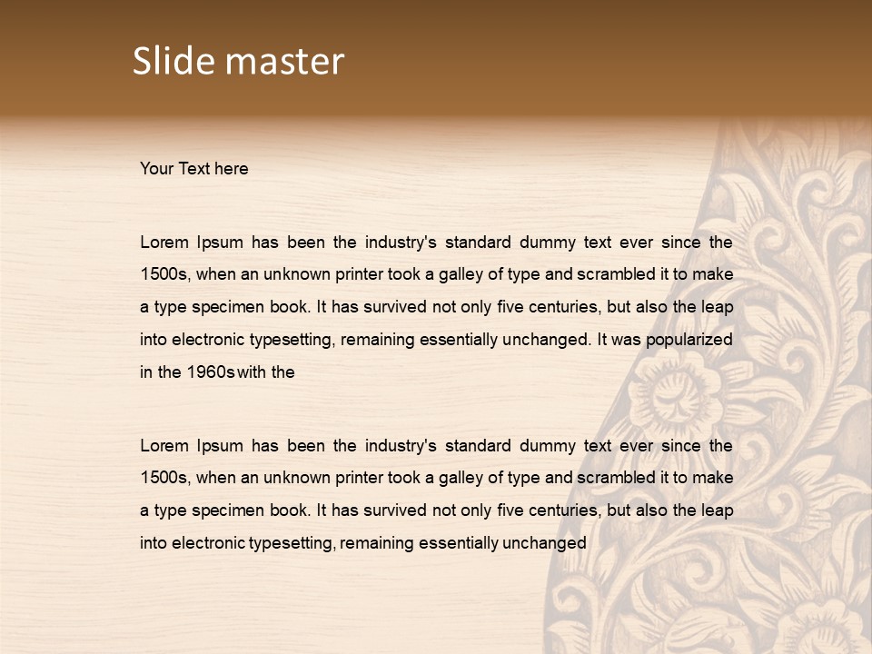 Antique Art Craft PowerPoint Template