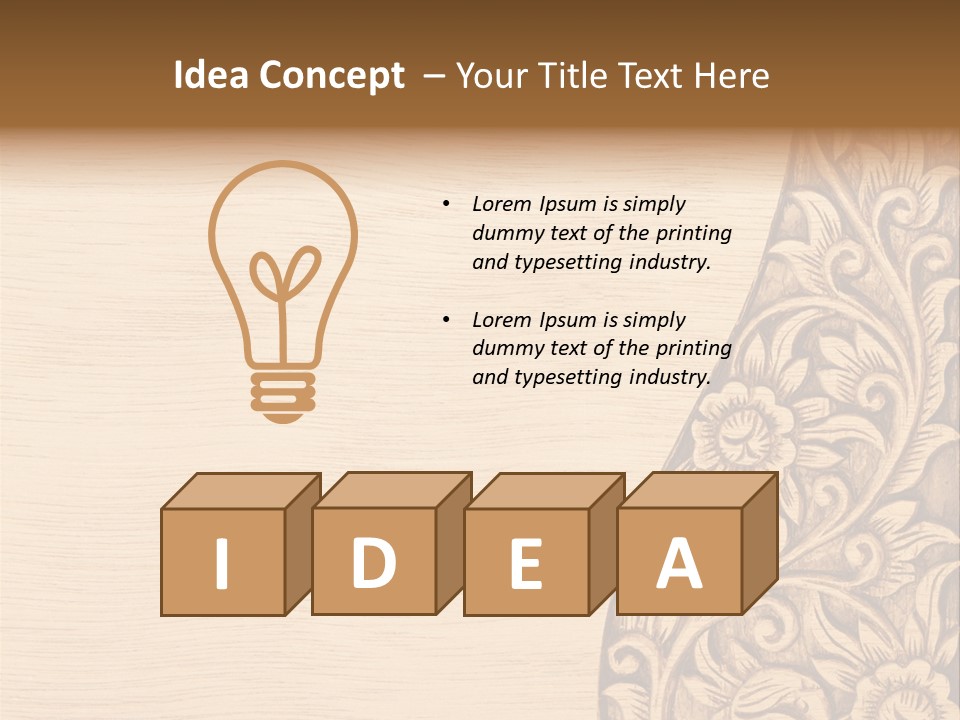 Antique Art Craft PowerPoint Template