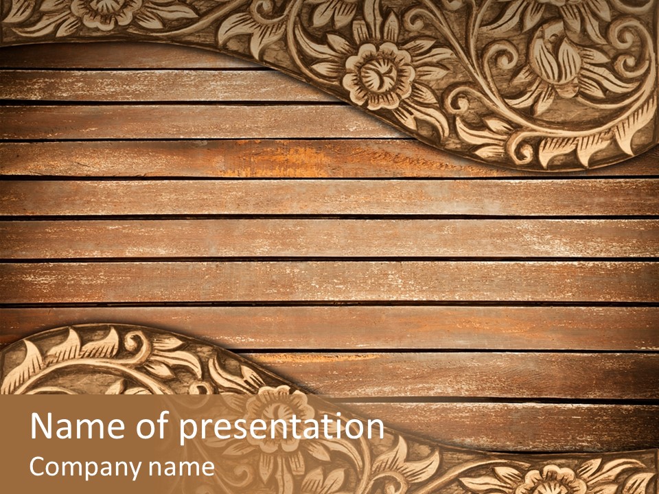 Carve Classical Timber PowerPoint Template