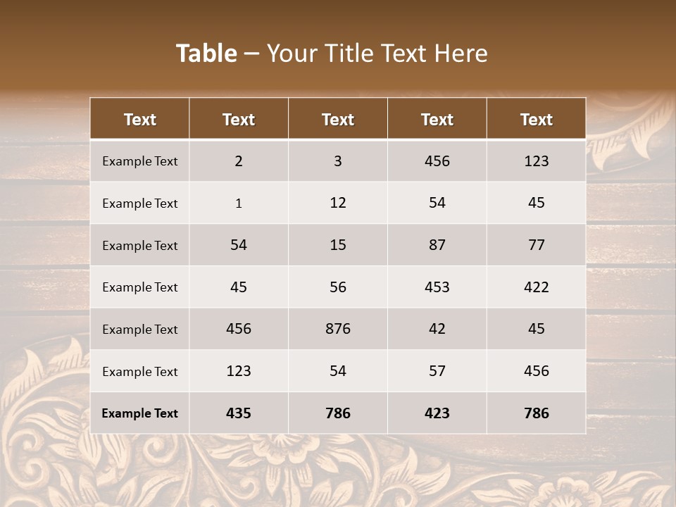 Carve Classical Timber PowerPoint Template