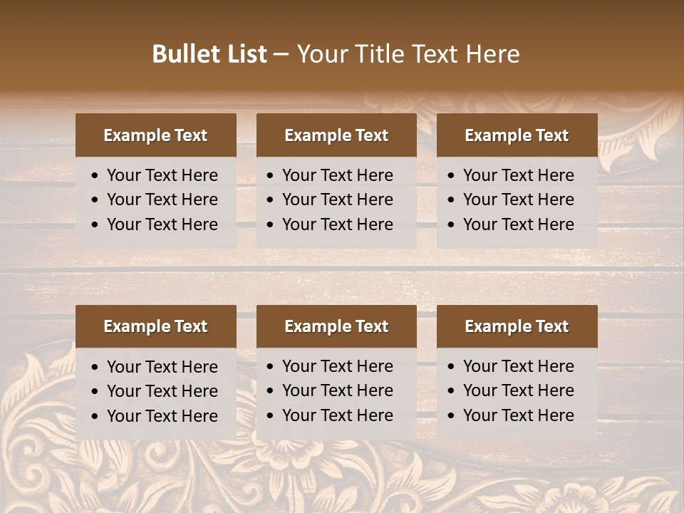 Carve Classical Timber PowerPoint Template