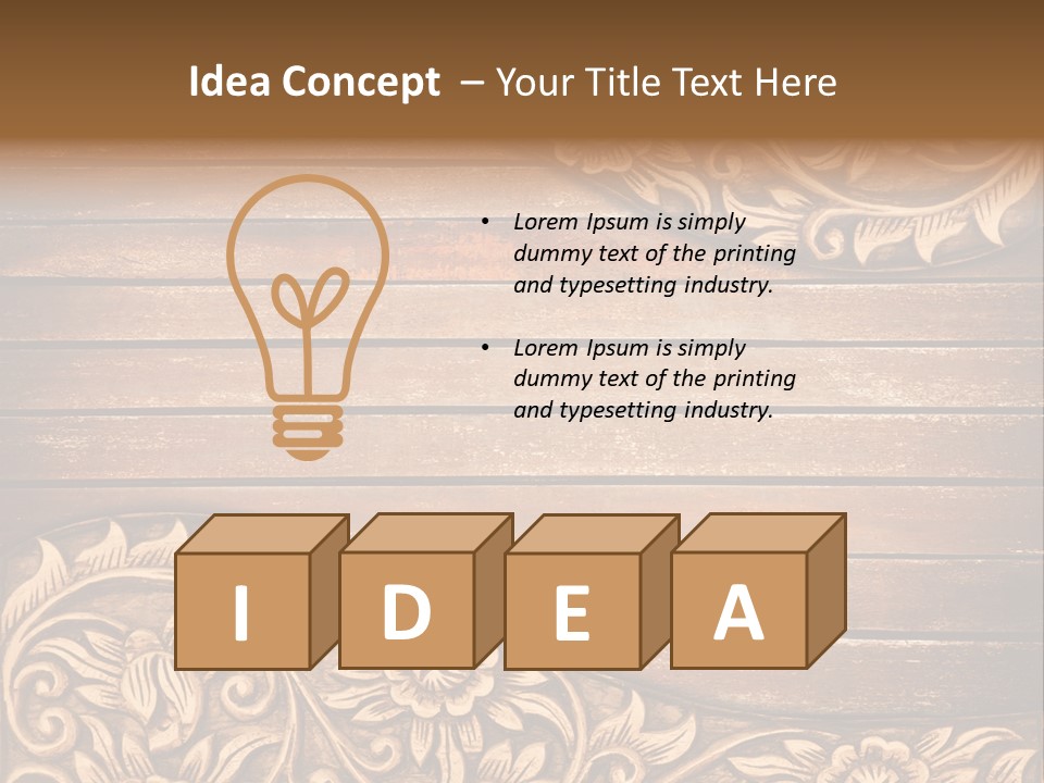 Carve Classical Timber PowerPoint Template