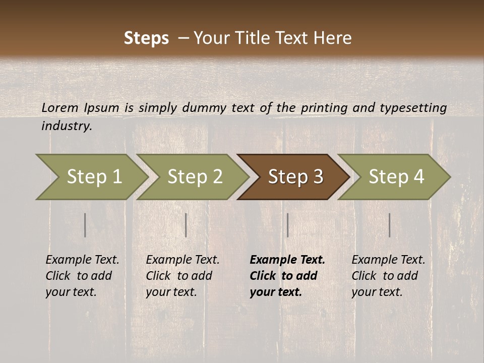 Design Wooden Board PowerPoint Template