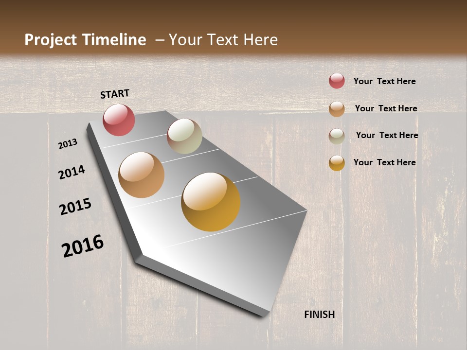 Design Wooden Board PowerPoint Template