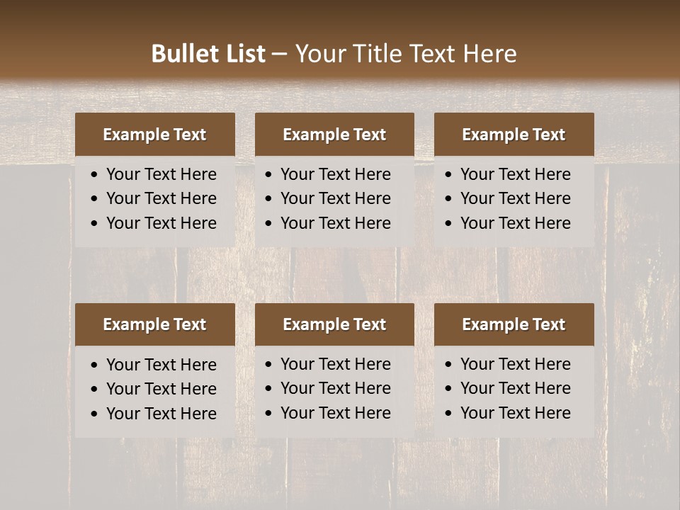 Design Wooden Board PowerPoint Template