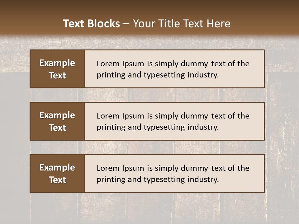 Design Wooden Board PowerPoint Template