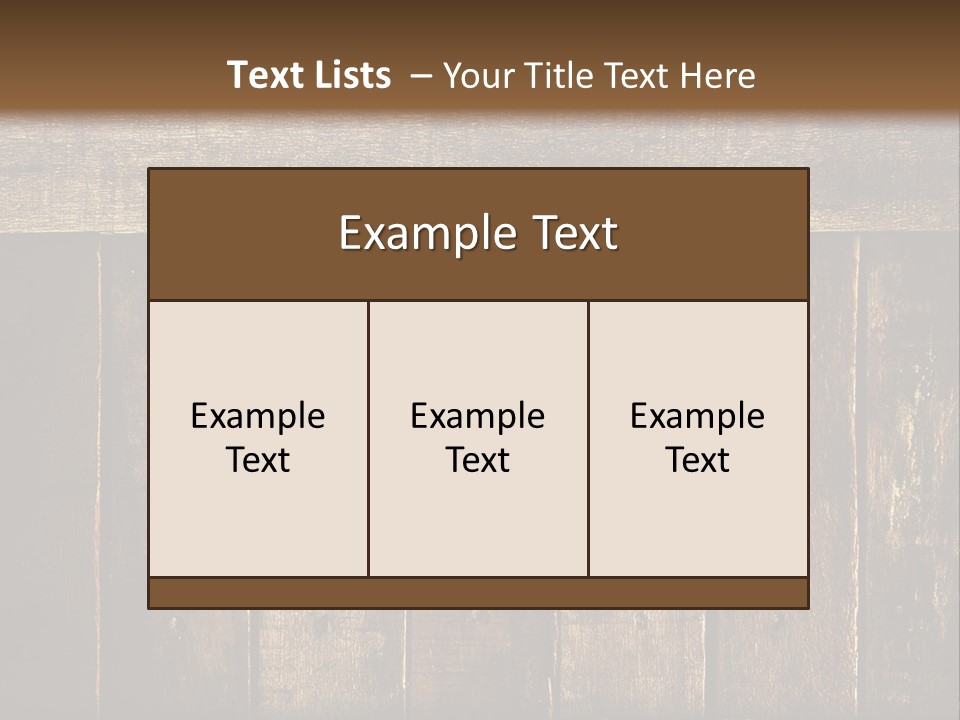 Design Wooden Board PowerPoint Template
