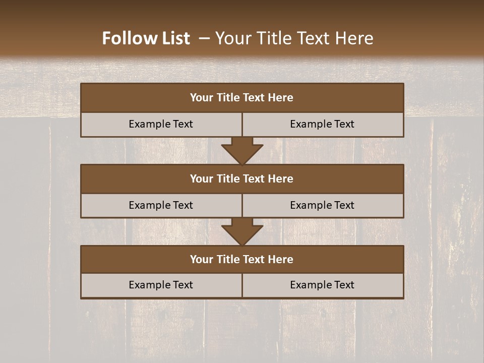 Design Wooden Board PowerPoint Template
