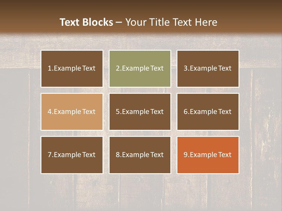 Design Wooden Board PowerPoint Template