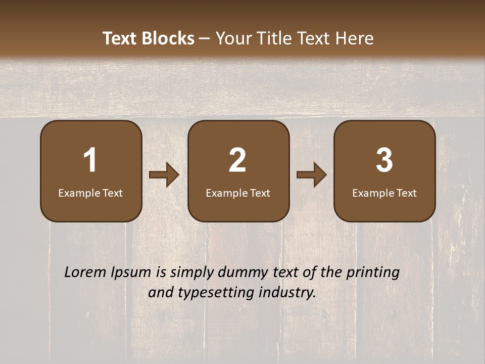 Design Wooden Board PowerPoint Template
