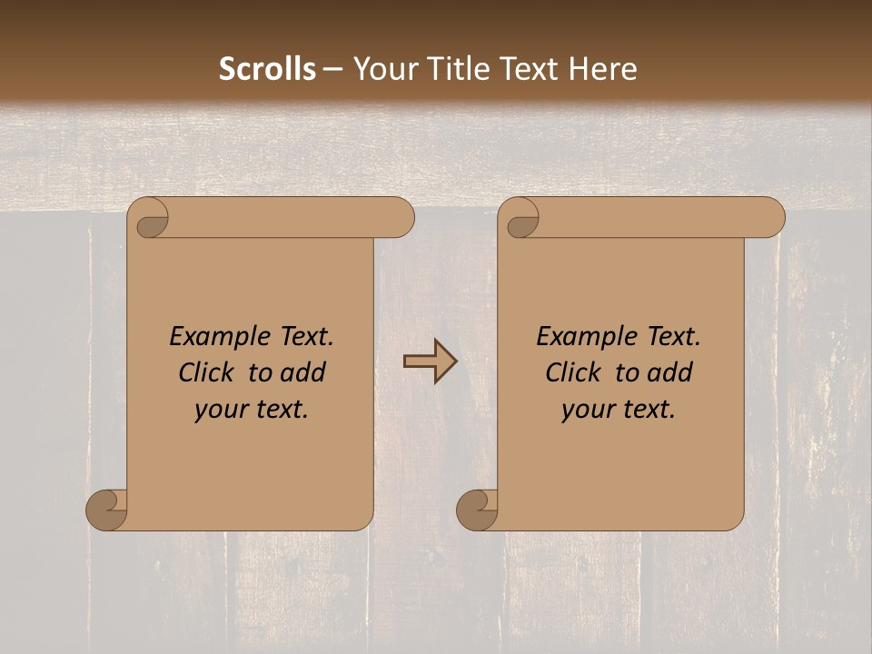 Design Wooden Board PowerPoint Template