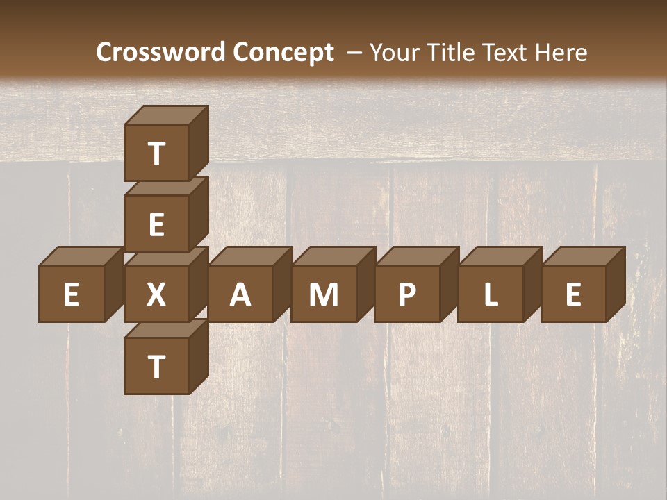Design Wooden Board PowerPoint Template