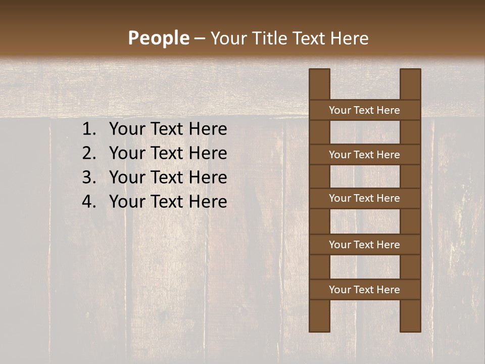 Design Wooden Board PowerPoint Template