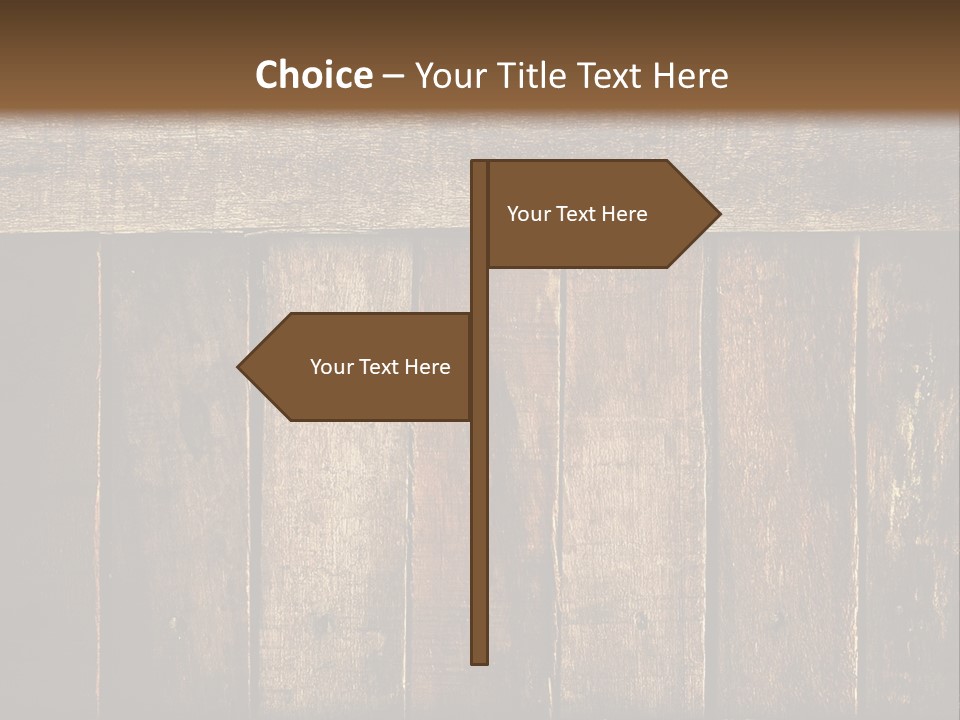 Design Wooden Board PowerPoint Template