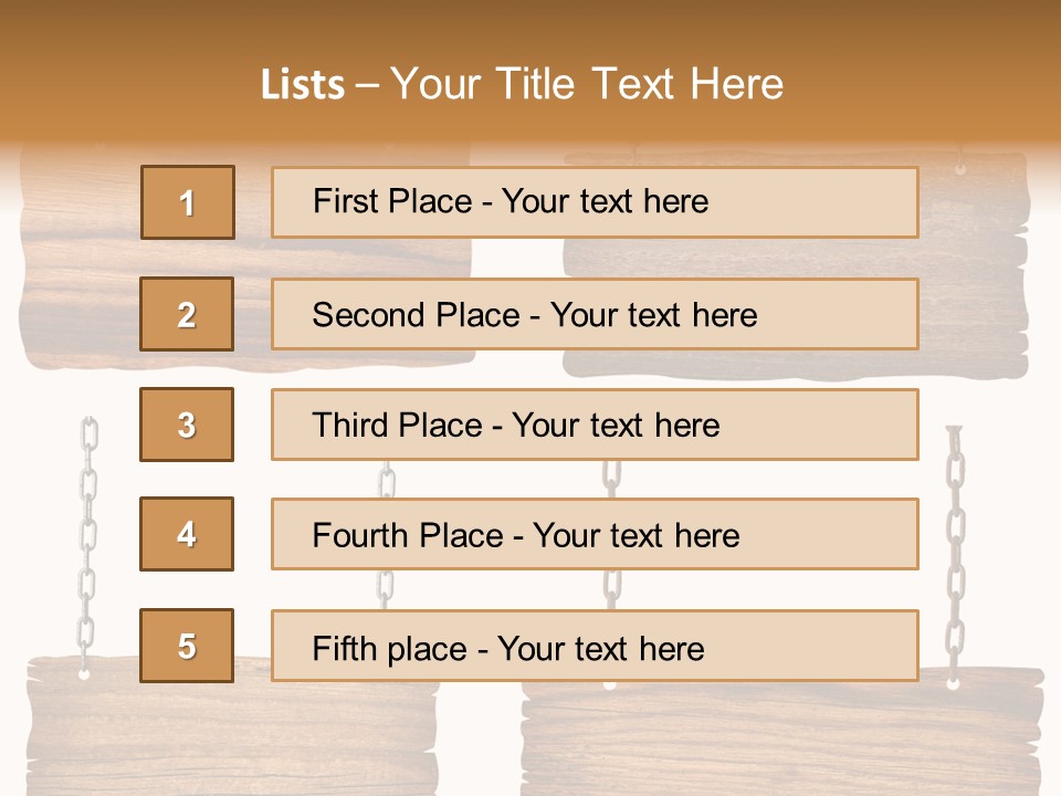 Rustic Wooden Billboard PowerPoint Template