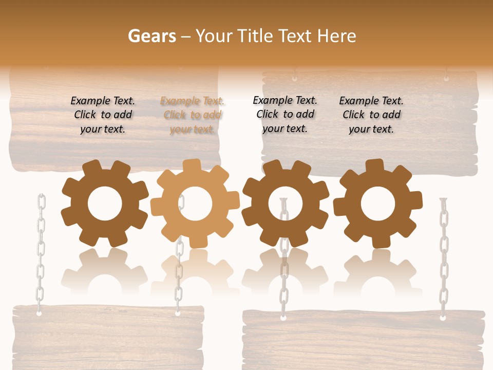 Rustic Wooden Billboard PowerPoint Template