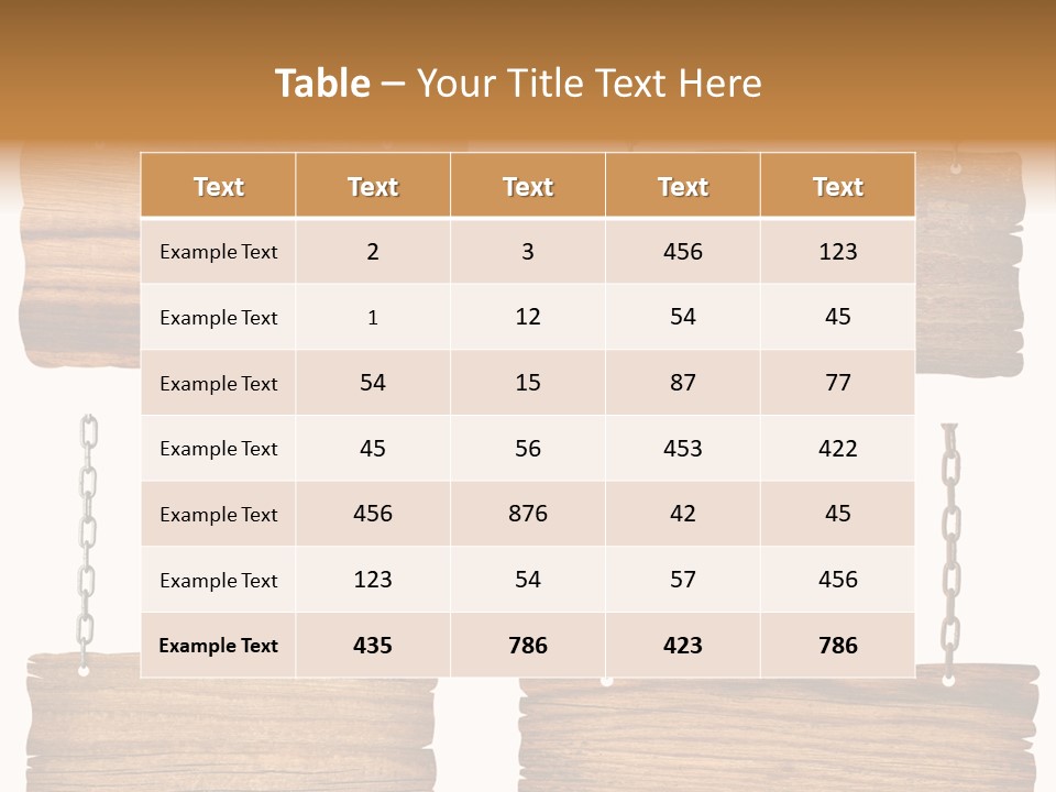 Rustic Wooden Billboard PowerPoint Template