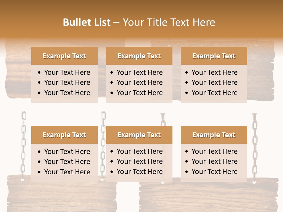 Rustic Wooden Billboard PowerPoint Template