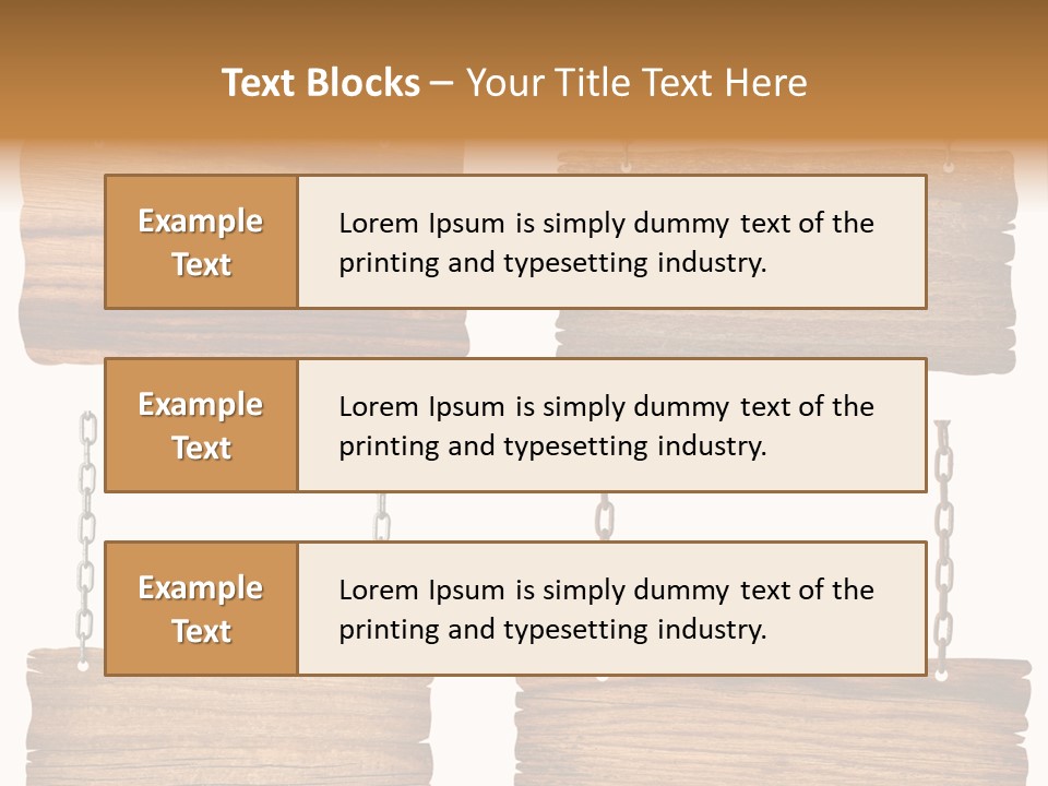 Rustic Wooden Billboard PowerPoint Template