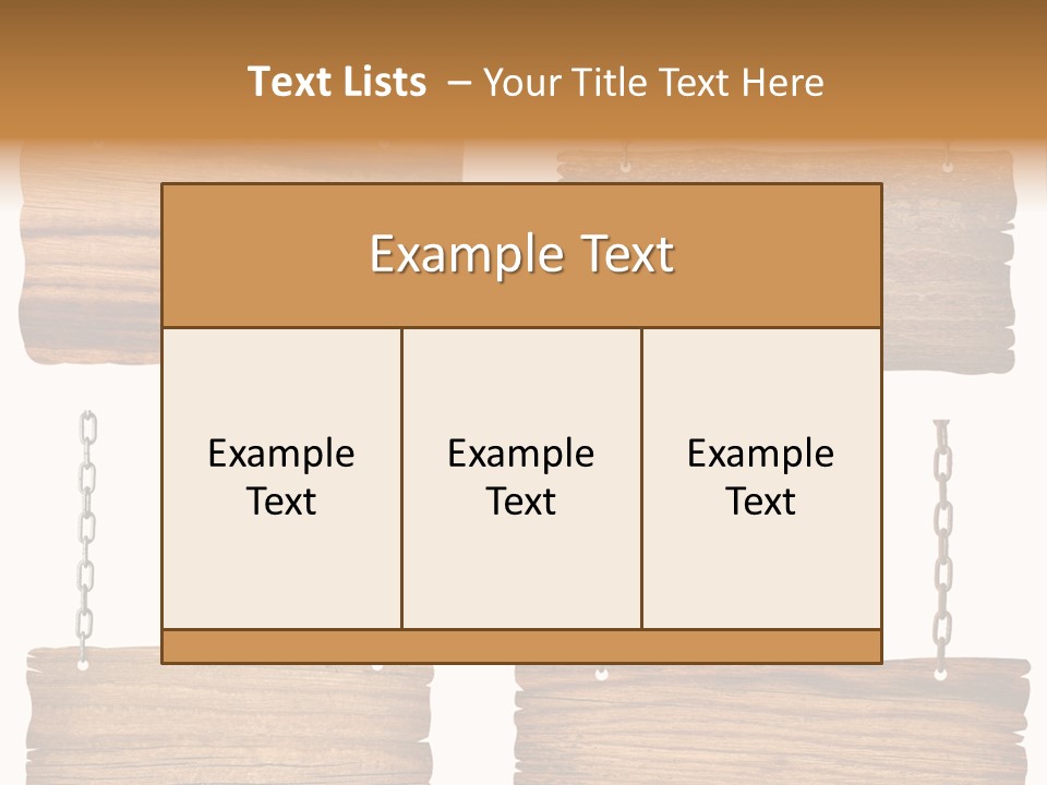 Rustic Wooden Billboard PowerPoint Template