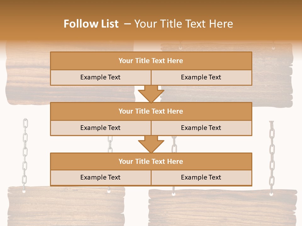 Rustic Wooden Billboard PowerPoint Template