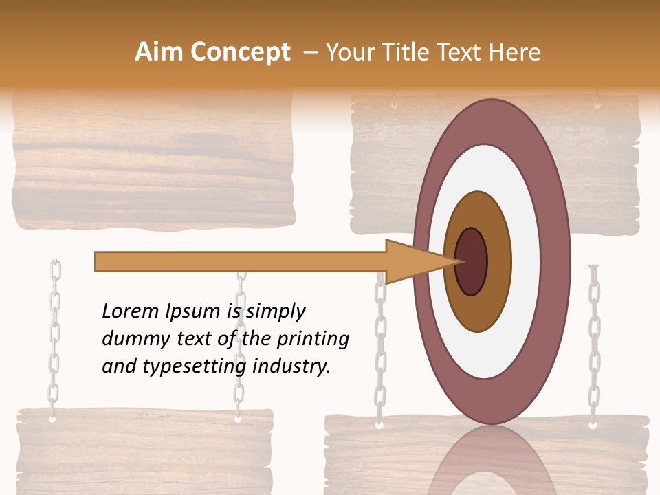 Rustic Wooden Billboard PowerPoint Template