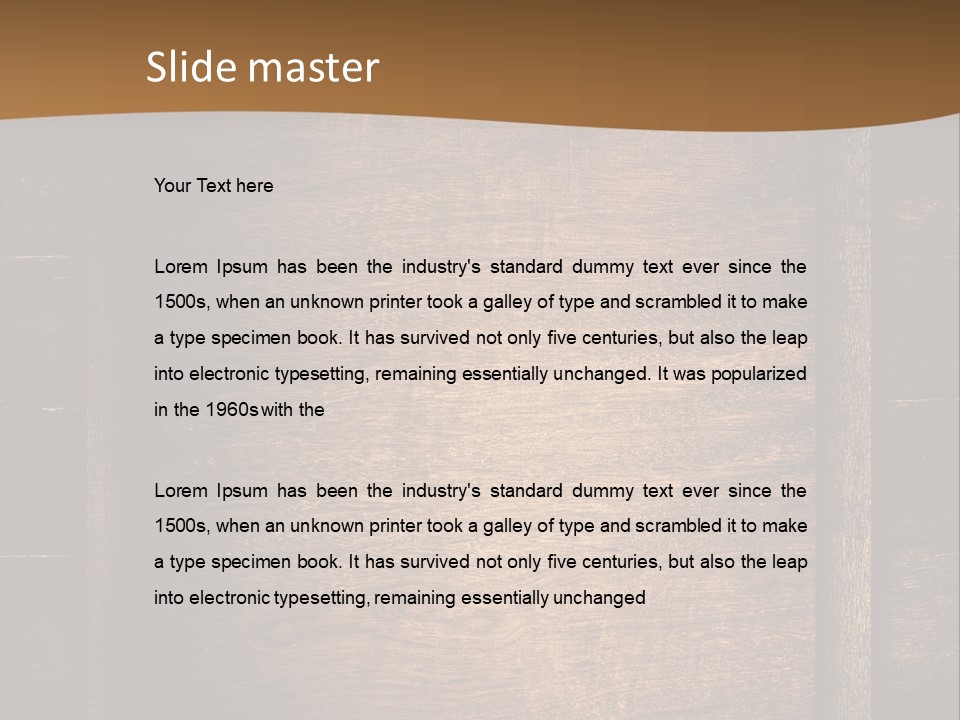 Construction Black Oak PowerPoint Template