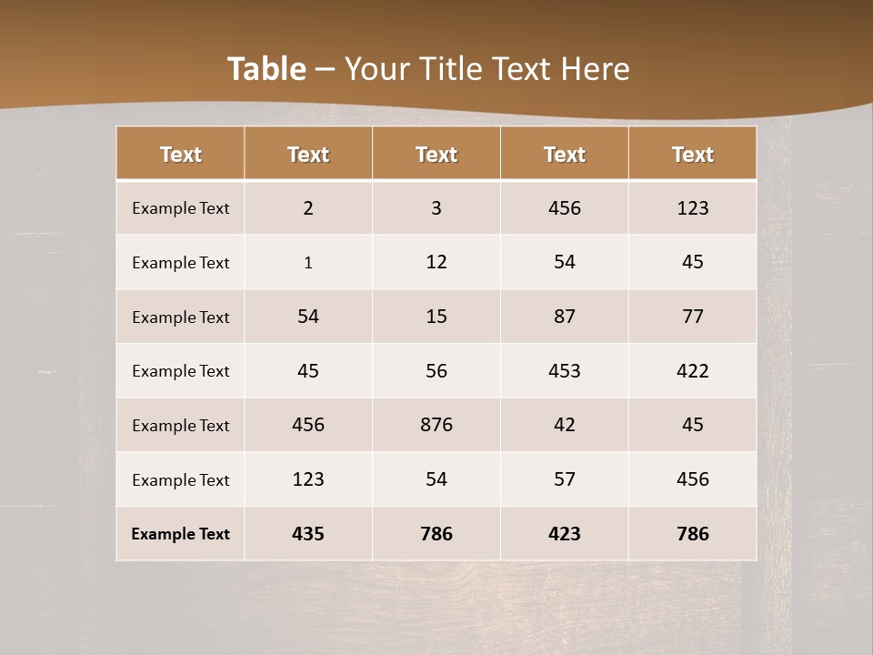 Construction Black Oak PowerPoint Template