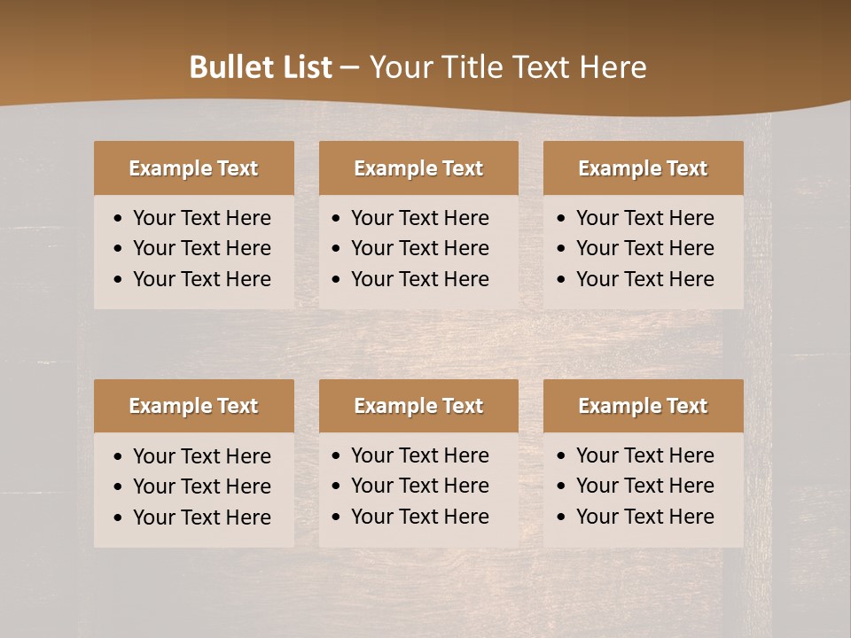 Construction Black Oak PowerPoint Template