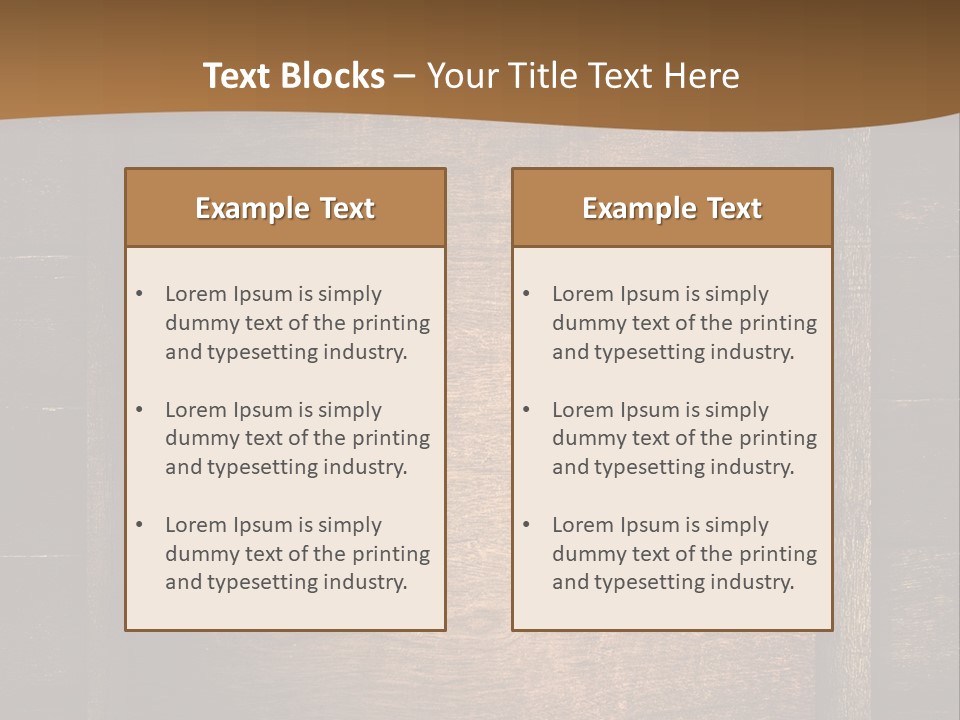 Construction Black Oak PowerPoint Template