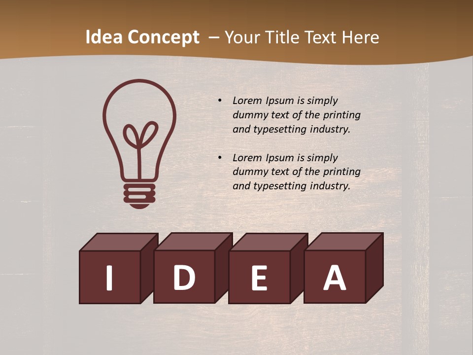 Construction Black Oak PowerPoint Template