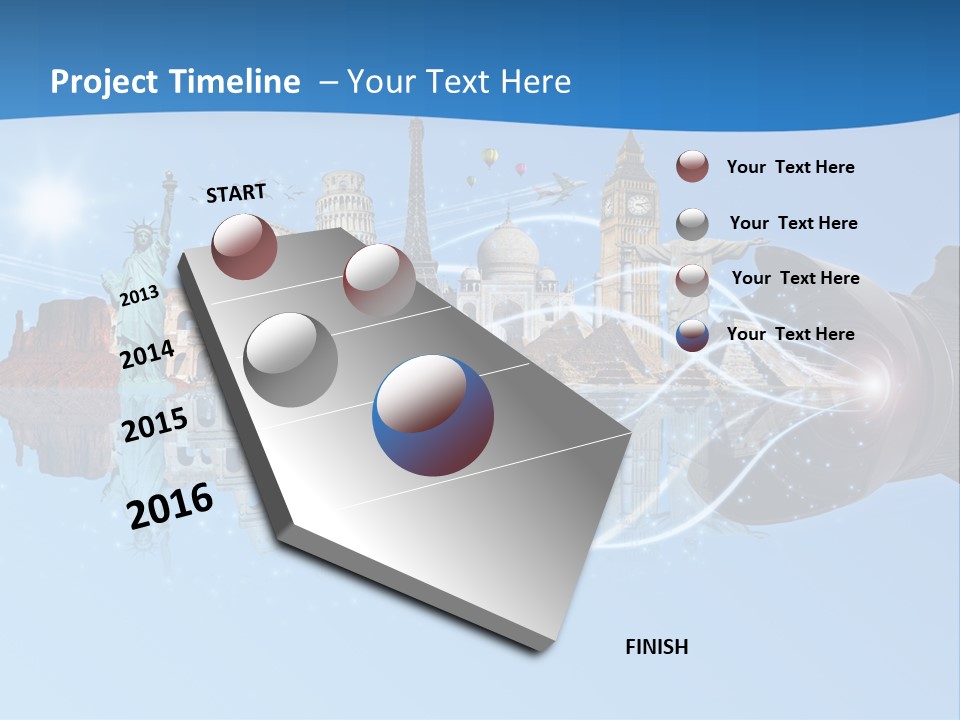 Monument Globe Paris PowerPoint Template