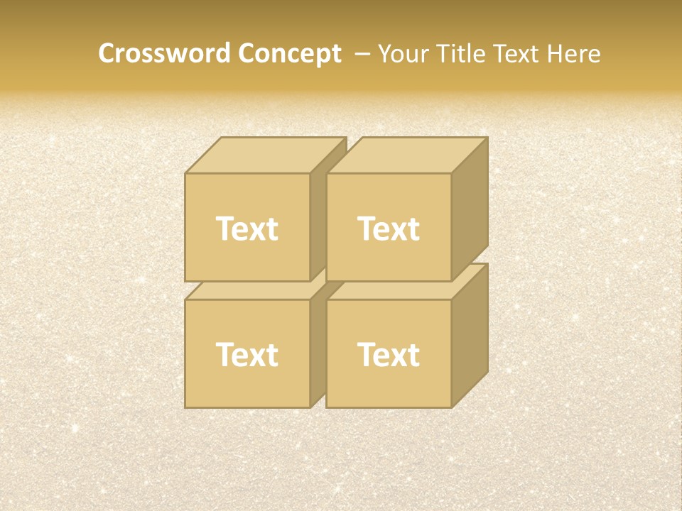 Pattern Seasonal Gold PowerPoint Template