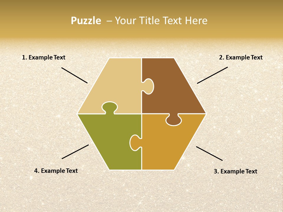 Pattern Seasonal Gold PowerPoint Template