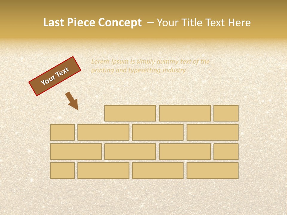 Pattern Seasonal Gold PowerPoint Template