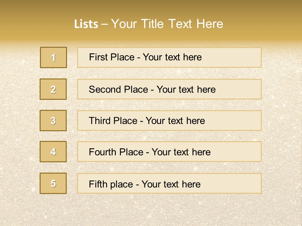 Pattern Seasonal Gold PowerPoint Template