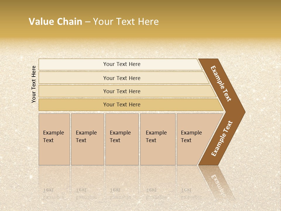 Pattern Seasonal Gold PowerPoint Template