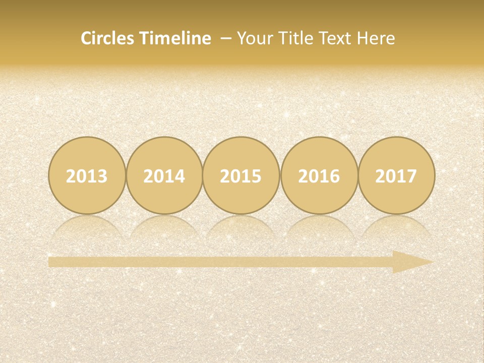 Pattern Seasonal Gold PowerPoint Template